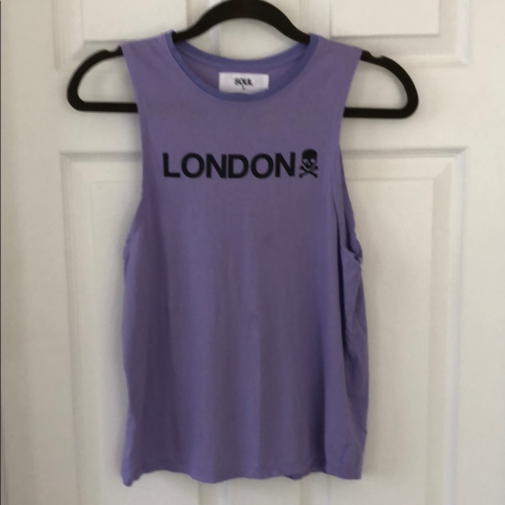 Purple London SoulCycle tank